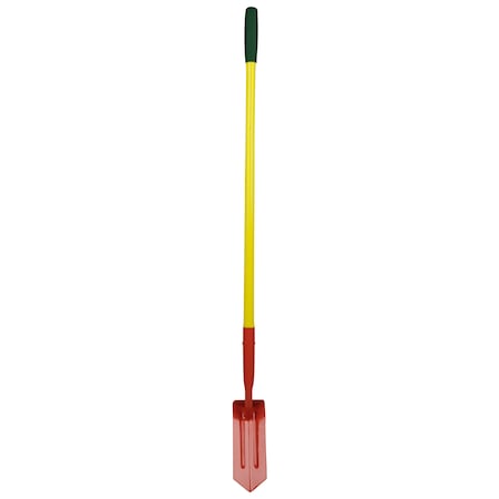 Dottie Trenching Shovel, 9 ga AISI 1055 Carbon Steel Blade, 48" L Yellow Fiberglass Handle SHTR4